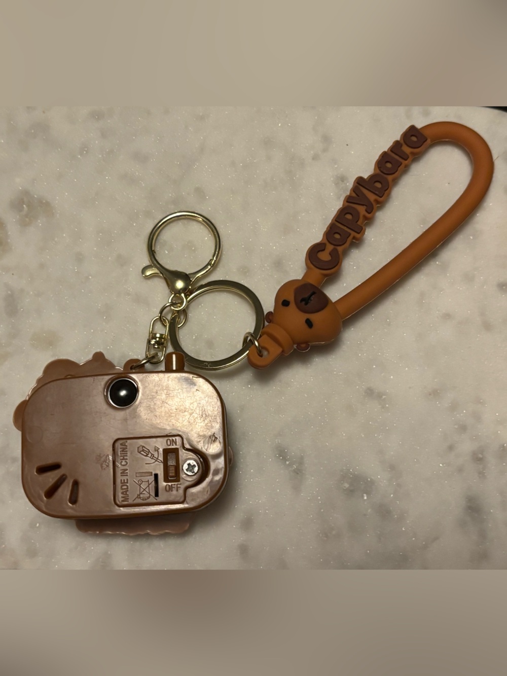 📸 Capybara Brown Camera Keychain Wristlet 📸 - Picture 3 of 7